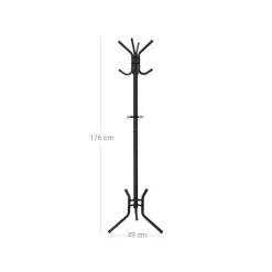 Sale SONGMICS Portemanteau sur pieds métal Noir