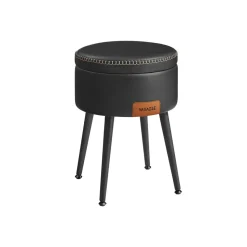 Best Sale SONGMICS Portemanteau sur roulettes marron rustique et noir d'encre