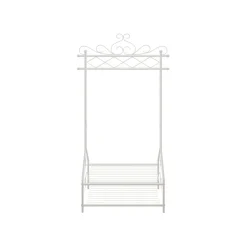 Best SONGMICS Portemanteau étagère beige Blanc