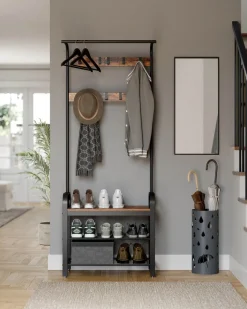 Store SONGMICS Portemanteau étagère industriel