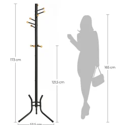 Flash Sale SONGMICS Porte-manteaux 11 crochets noir