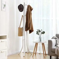 Cheap SONGMICS Porte-manteaux 3 pieds blanc
