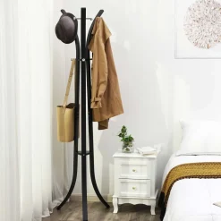 Cheap SONGMICS Porte-manteaux 3 pieds blanc
