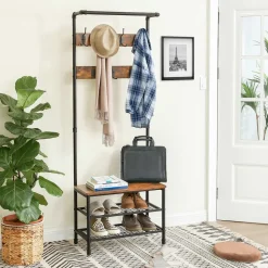 Clearance SONGMICS Porte-manteaux grille industriel