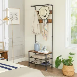 Clearance SONGMICS Porte-manteaux grille industriel