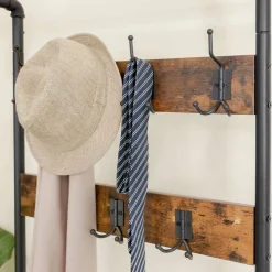 Clearance SONGMICS Porte-manteaux grille industriel