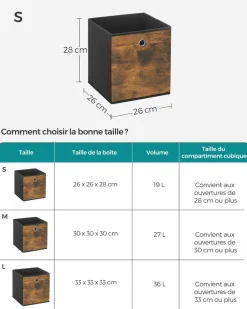 Best Sale SONGMICS Porte-manteaux mural Marron Rustique + Noir