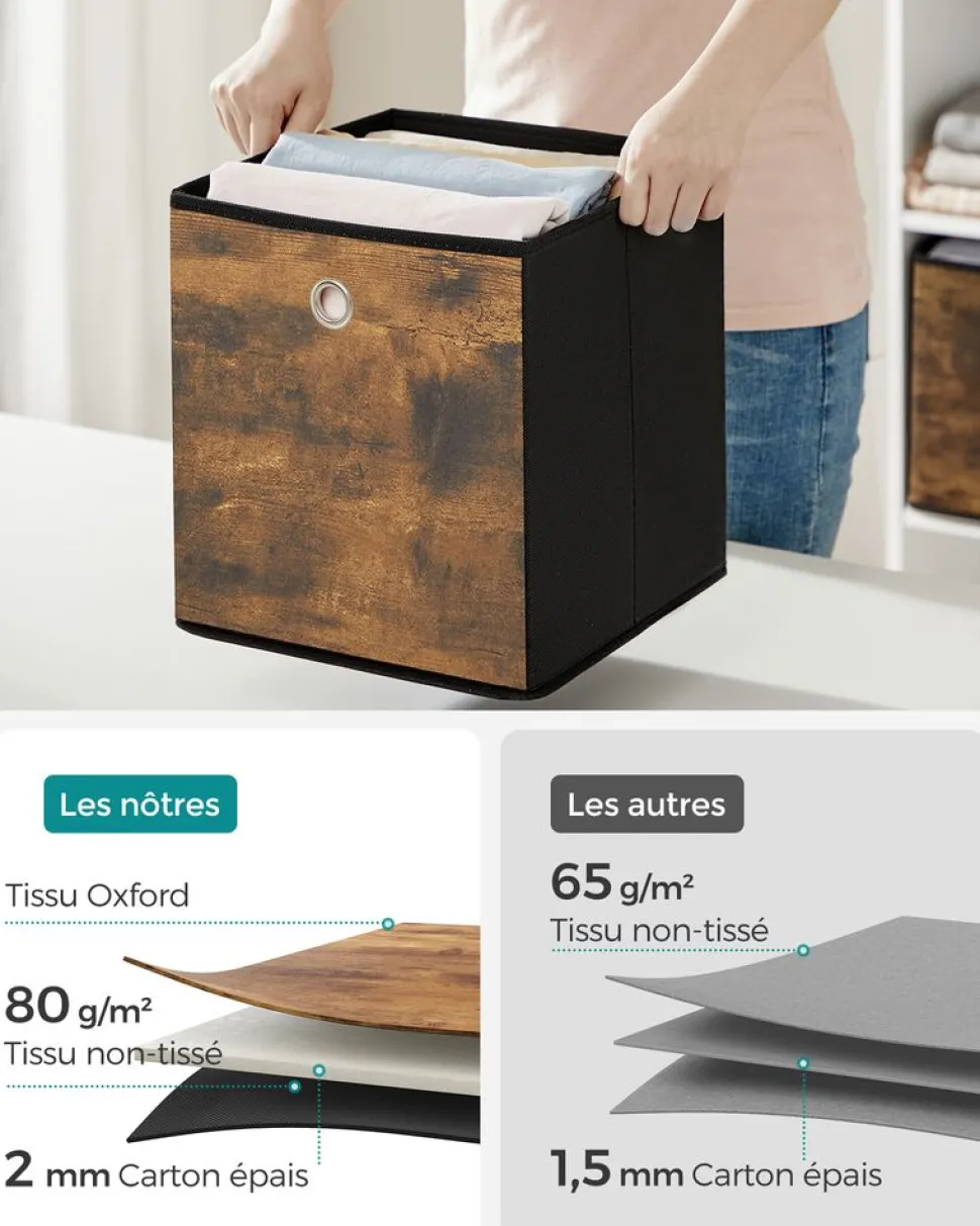 Best Sale SONGMICS Porte-manteaux mural Marron Rustique + Noir