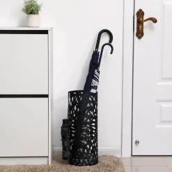 New SONGMICS Porte-parapluies ajouré noir