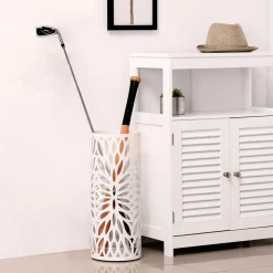 New SONGMICS Porte-parapluies ajouré noir