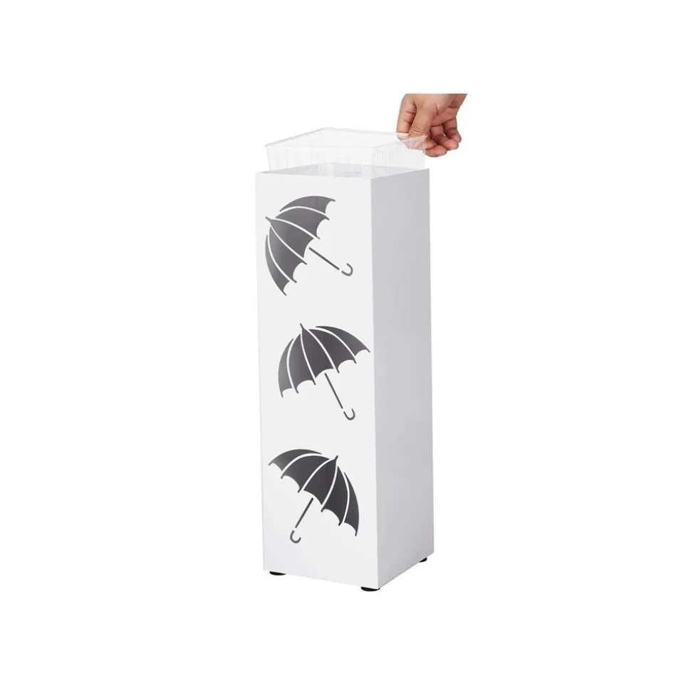 Store SONGMICS Porte-parapluies Blanc