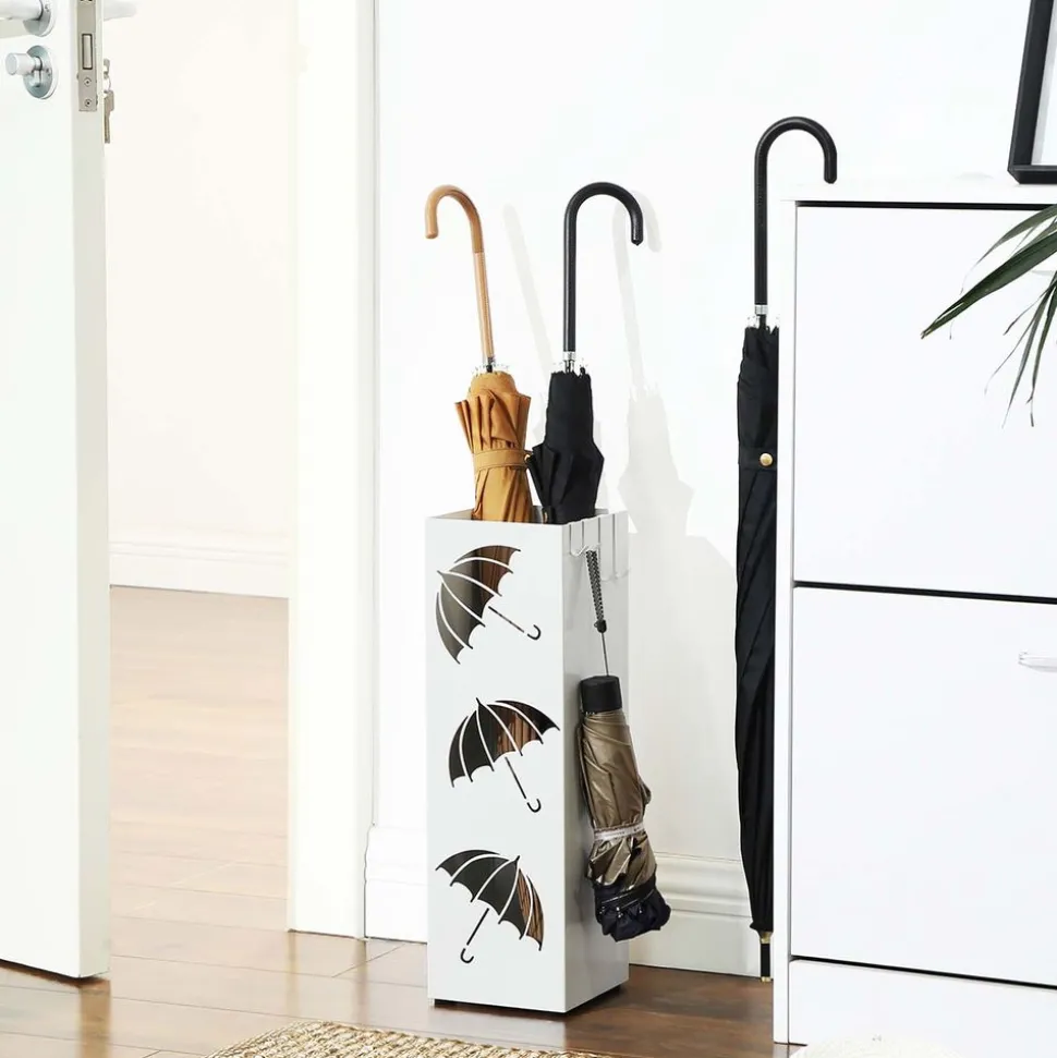 Store SONGMICS Porte-parapluies Blanc
