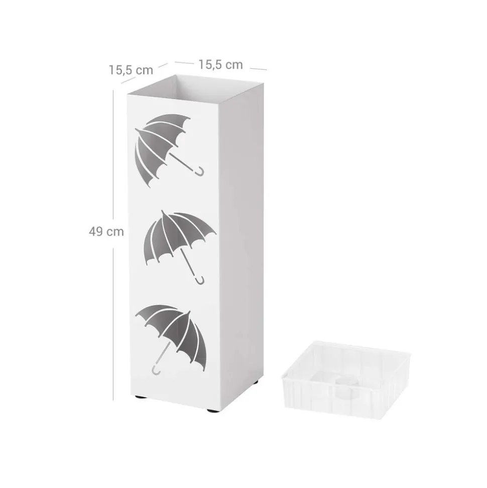 Store SONGMICS Porte-parapluies Blanc