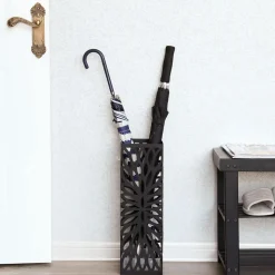 Discount SONGMICS Porte-parapluies carré noir