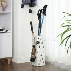 New SONGMICS Porte-parapluies gouttes blanc