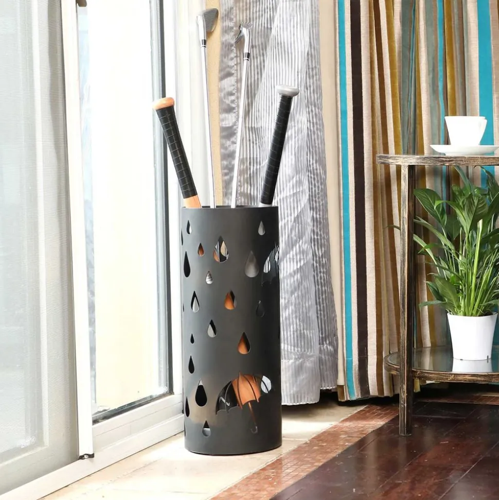 Best SONGMICS Porte-parapluies gouttes noir