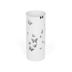 Clearance SONGMICS Porte-parapluies papillon Blanc