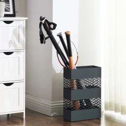 New SONGMICS Porte-parapluies rectangle gris