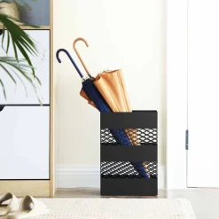 New SONGMICS Porte-parapluies rectangle gris