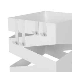 Sale SONGMICS Porte-parapluies zigzag blanc