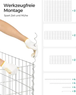 Clearance SONGMICS Portillon 106 x 150 cm (L x H)