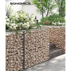 Online SONGMICS Portillon de jardin en acier galvanisé