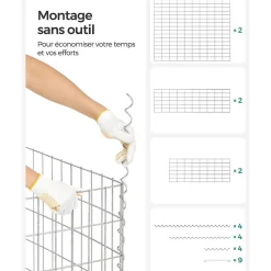 Cheap SONGMICS Portillon de Jardin Grillagé
