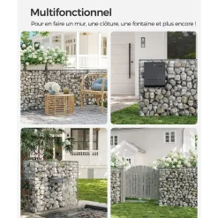 Fashion SONGMICS Portillon double 150 x 320 cm Vert