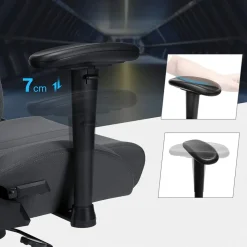 Fashion SONGMICS Poste de travail mobile Blanc