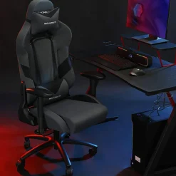 Fashion SONGMICS Poste de travail mobile Blanc