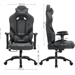 Fashion SONGMICS Poste de travail mobile Blanc