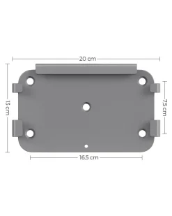 Outlet SONGMICS Poteau pour caisson de store latéral en acier Gris