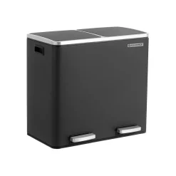 Sale SONGMICS Poubelle 2 x 24L noir
