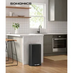 Fashion SONGMICS Poubelle Cuisine 30L avec Couvercle en Douceur