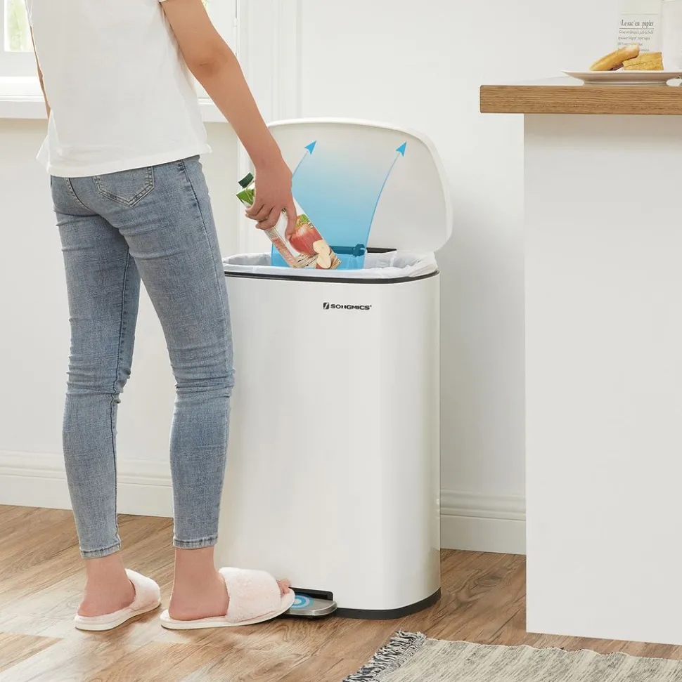 Best Sale SONGMICS Poubelle de Cuisine 50L à Pédale
