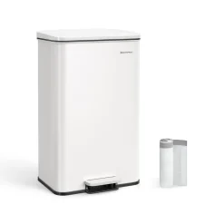 Flash Sale SONGMICS Poubelle de cuisine 40L blanc
