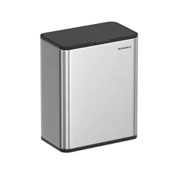 Clearance SONGMICS Poubelle de cuisine murale 8L avec couvercle argent métallique