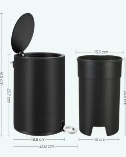 Discount SONGMICS Poubelle de cuisine suspendue 9L gris