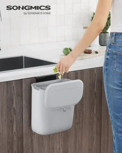 Best Sale SONGMICS Poubelle 5L gris