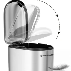 Cheap SONGMICS Poubelle 10L métallisé