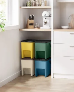 Best SONGMICS Poubelle 3L noir