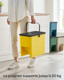 Best SONGMICS Poubelle 3L noir