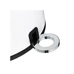 Outlet SONGMICS Poubelle 6L ronde Blanc