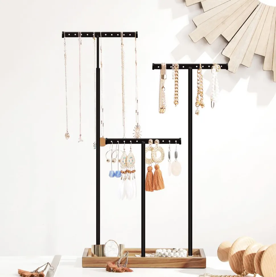 Discount SONGMICS Présentoir bijoux de 2-en-1