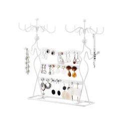 Clearance SONGMICS Présentoir bijoux métal noir