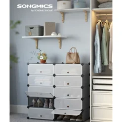 Sale SONGMICS Rangement modulable 10 cases