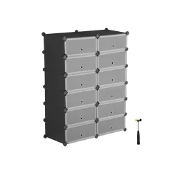 Cheap SONGMICS Rangement modulable 12 casiers
