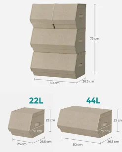 Best Sale SONGMICS Sac de Rangement sous Lit Gris