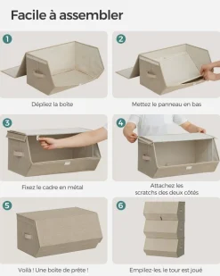 Best Sale SONGMICS Sac de Rangement sous Lit Gris