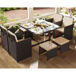 Outlet SONGMICS Salon de jardin 3 pièces